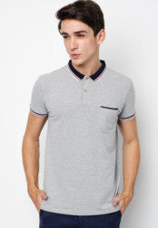 Polo Tee With Tipped Collar