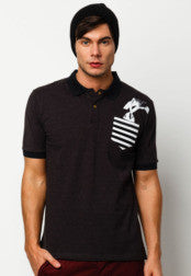 Polo Tee With Stripe Pocket