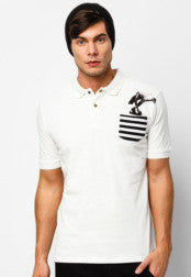 Polo Tee With Stripe Pocket