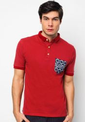 Polo with aztec pocket