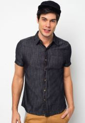 Short Sleeve Denim Shirt