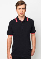 Contrasting Collar Polo Tee