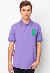 Contrasting Collar Polo Tee