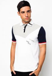 Contrast Sleeves Polo Shirt