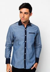 Slim Fit Casual Long Sleeve Shirt