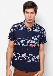 Floral Print Short Sleeves Shirt