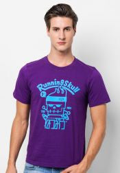 Running Skull Neon Color T-Shirt