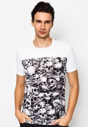 Skull Print Tee