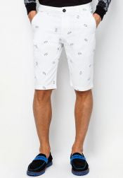 Shark Print Casual Shorts