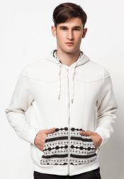 Hoodie With Aztec Print Pocket