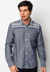 Aztec Print Long Sleeve Shirt