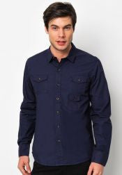 Front Pocket Long Sleeve Shirt