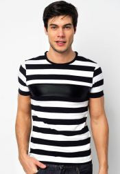 Panel Stripes T-Shirt