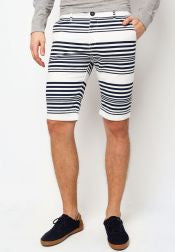 Stripe Print Shorts