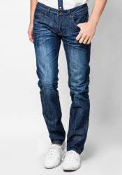 Contrast Stitch Detail Jeans