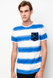 Contrast Printed Pocket T-Shirt