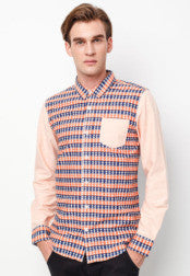 Geo Print Long Sleeves Shirt