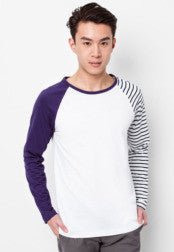 Long Sleeve Shirt With Contrast Sleeves