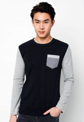 Long Sleeve Tee with Elbow Patches