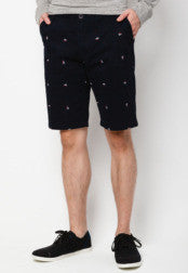 Chino Shorts With Boat Print