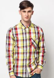 Long Sleeve Shirt With Plaid Print