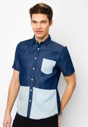 Two Tone Short Sleeves Shirt