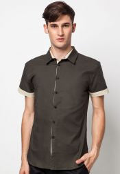 Slim Fit Short Sleeves Shirt