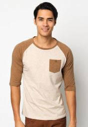 Crew Neck 3/4 Sleeves Raglan