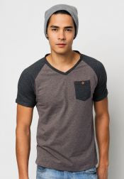 V Neck Raglan