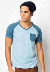 V Neck Raglan