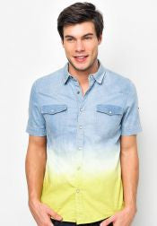 Short Sleeves Denim Shirt