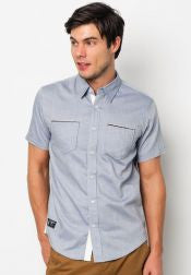 Front Pockets Short Sleeve Shirt