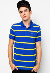 Striped Pique Polo Shirt