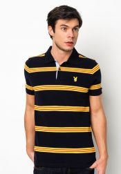 Striped Pique Polo Shirt