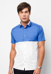 Contrast Top Short Sleeve Shirt