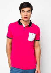 Stripe Pocket Polo Tee