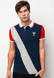 Cut and Sew Polo T-Shirt