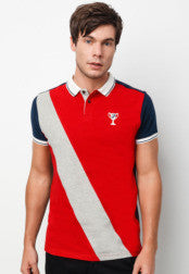 Cut and Sew Polo T-Shirt