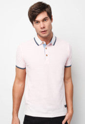 Contrast Collar Polo T-Shirt