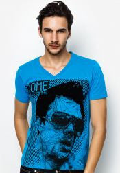 People Face V Neck Tee